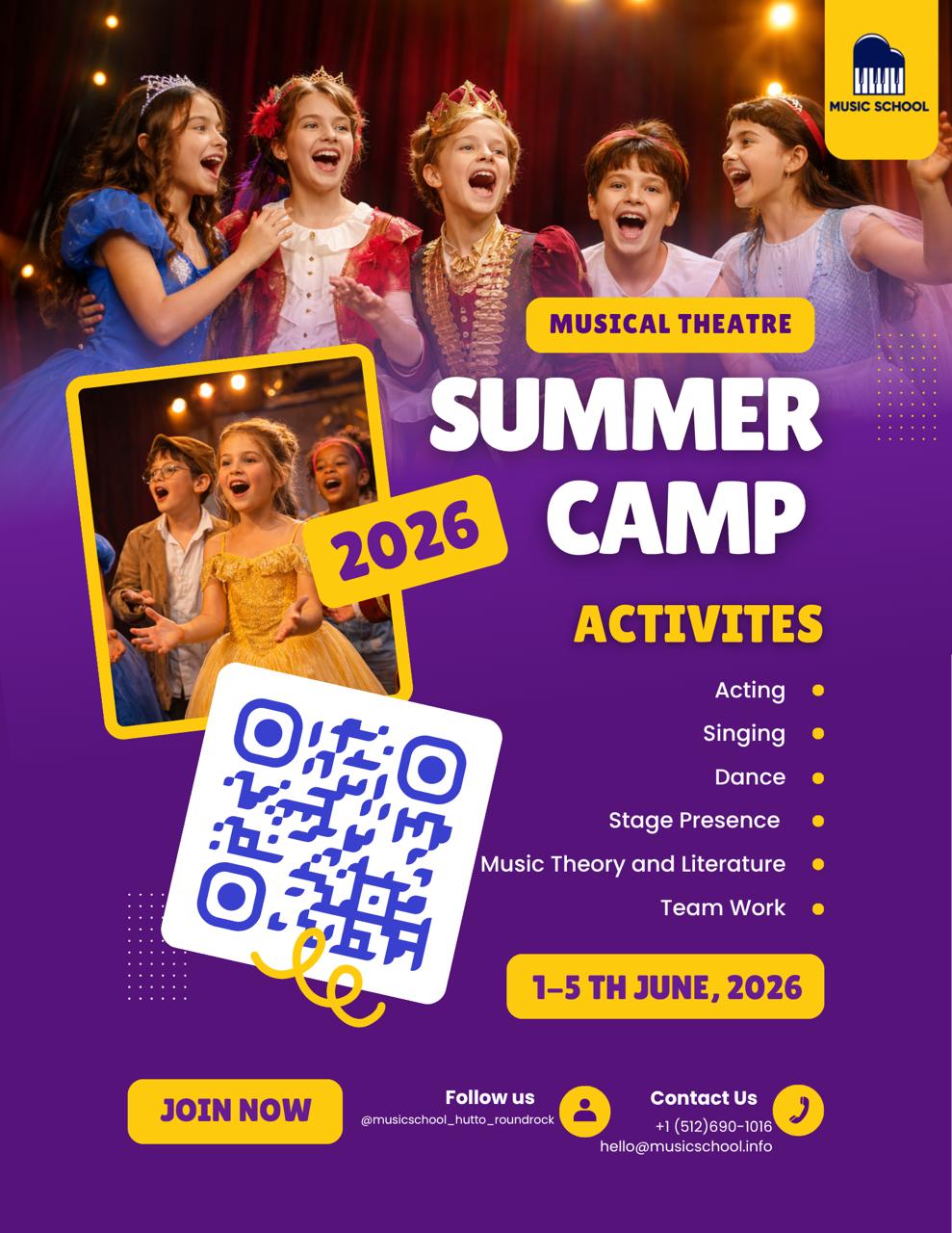 🎭 Musical Theatre Summer Camp 🌟