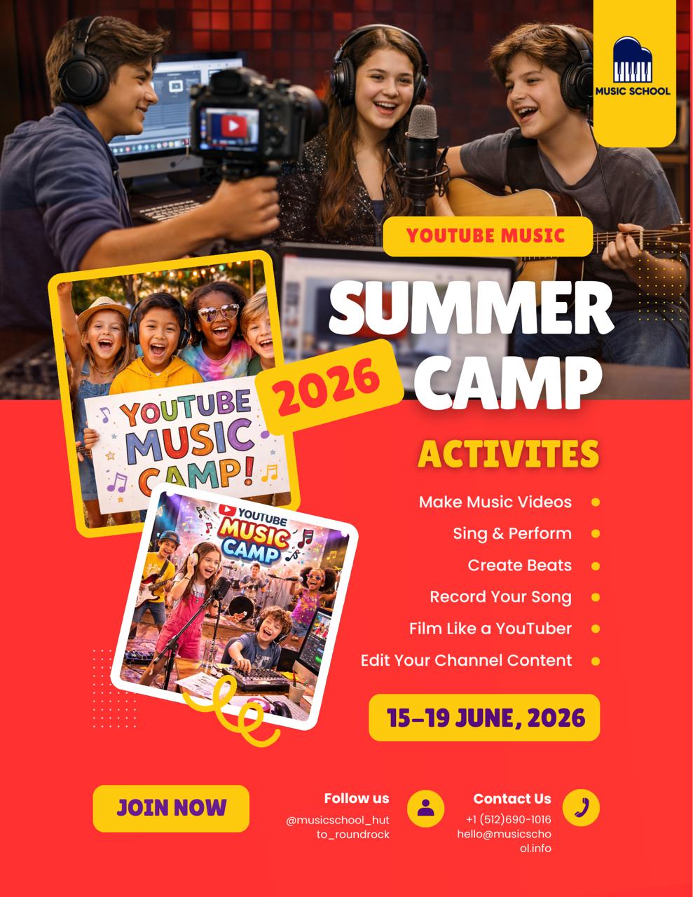 🎬 YouTube Music Camp